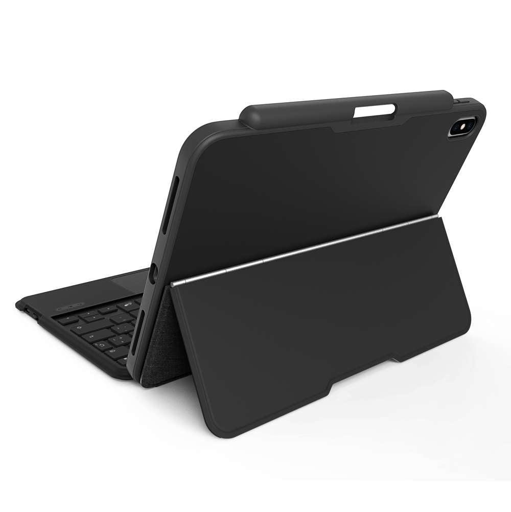 Bluetooth Tablet Tastatur Hülle - Apple iPad 10.9 Zoll (2022) - Dunkelgrau