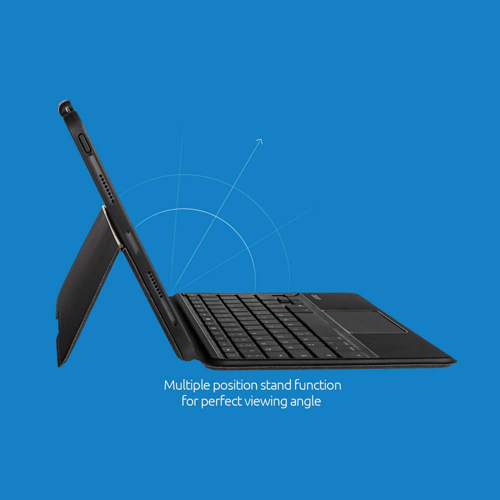 Bluetooth Tablet Tastatur Hülle - Apple iPad Pro 12.9 Zoll (2021) - Dunkelgrau