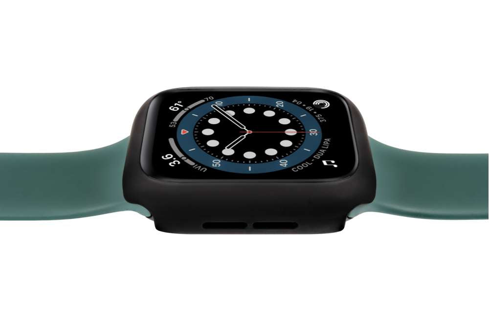 Full Body Case + Displayschutzfolie - Apple Watch Serie 4/5/6/SE - Schwarz