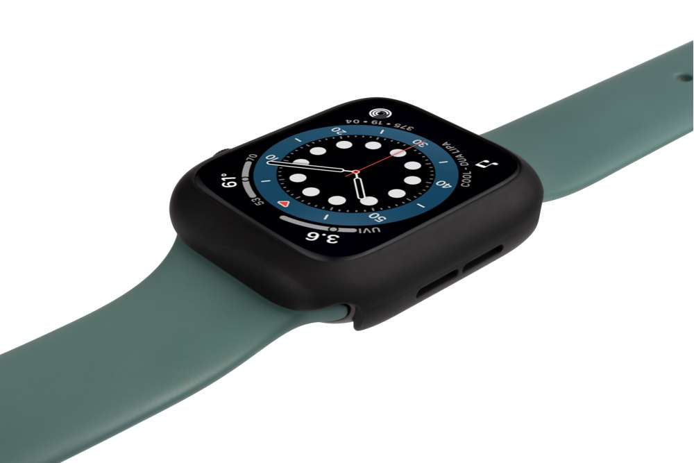 Full Body Case + Displayschutzfolie - Apple Watch Serie 4/5/6/SE - Schwarz