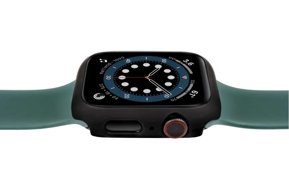 Full Body Case + Displayschutzfolie - Apple Watch Serie 4/5/6/SE - Schwarz