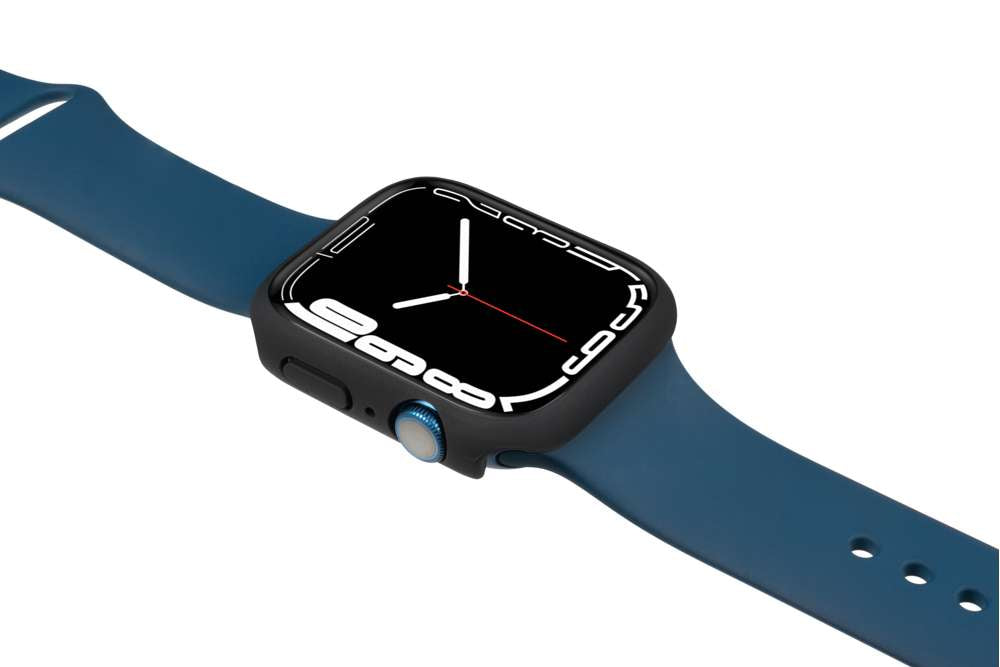Full Body Case + Displayschutzfolie - Apple Watch Series 7 - Schwarz