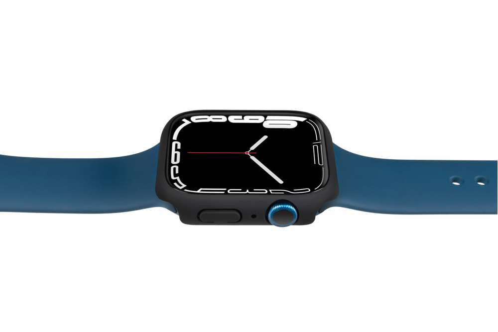Full Body Case + Displayschutzfolie - Apple Watch Series 7 - Schwarz