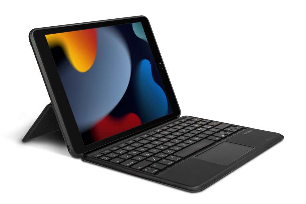 Bluetooth Tablet Tastatur Hülle - Apple iPad 10.2 Zoll (2019/2020/2021) - Dunkelgrau