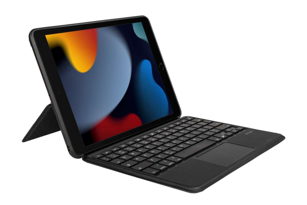 Bluetooth Tablet Tastatur Hülle - Apple iPad 10.2 Zoll (2019/2020/2021) - Dunkelgrau