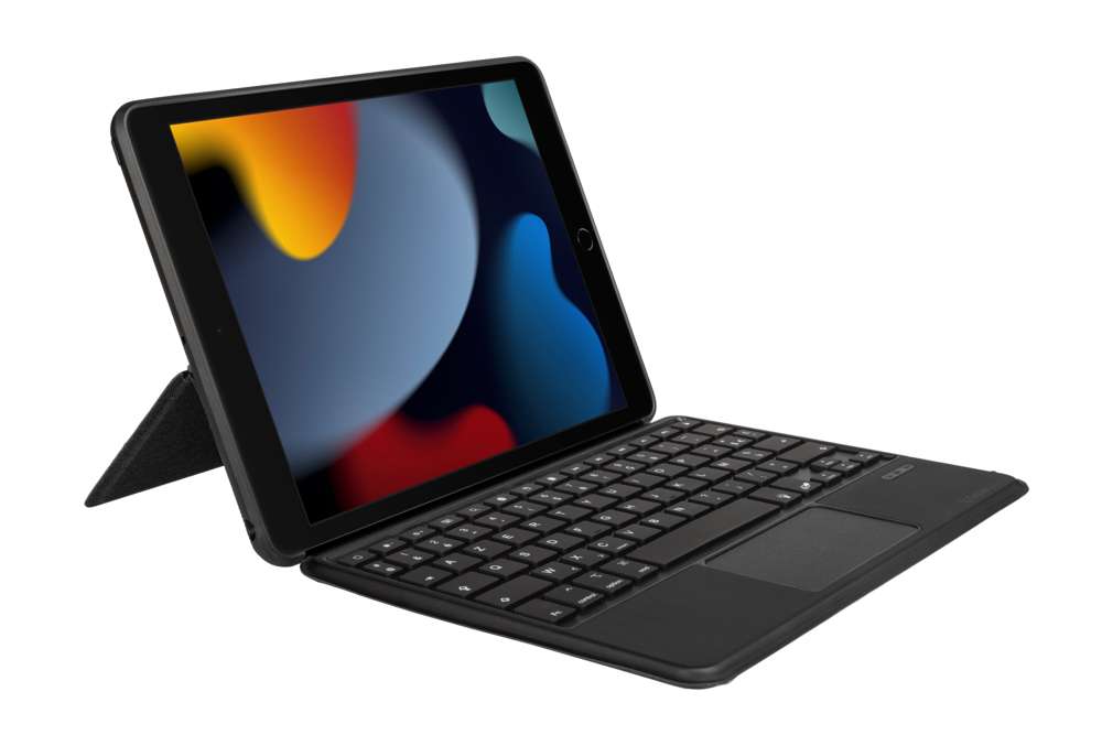 Bluetooth Tablet Tastatur Hülle - Apple iPad 10.2 Zoll (2019/2020/2021) - Dunkelgrau