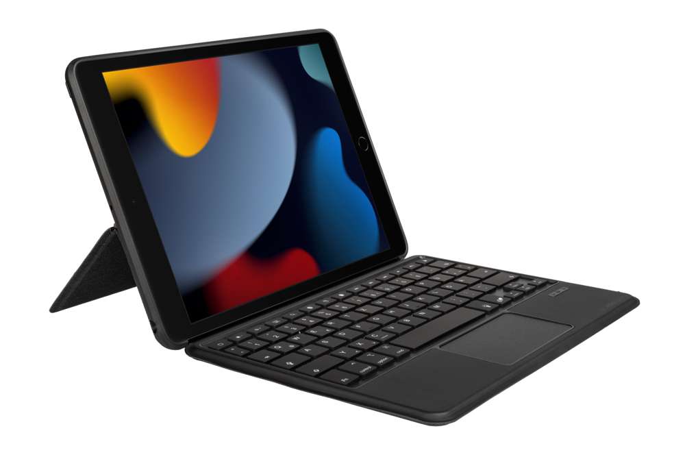 Bluetooth Tablet Tastatur Hülle - Apple iPad 10.2 Zoll (2019/2020/2021) - Dunkelgrau