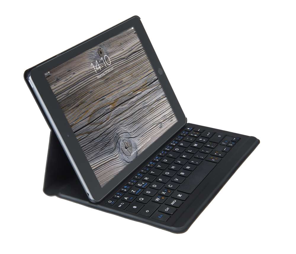 Bluetooth Tablet Tastatur Hülle - Apple iPad 9.7 Zoll (2017/2018) - Dunkelgrau