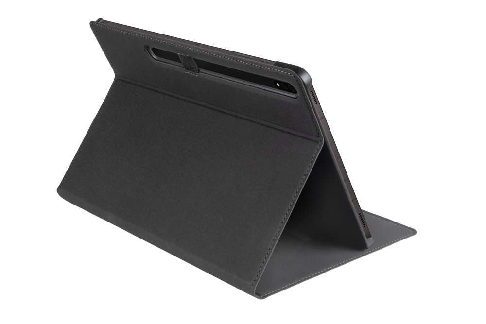 V11T63C1 - EasyClick 2.0 Tablet Hülle - Samsung Galaxy Tab S7 Plus 12.4 Zoll (2020) & Galaxy Tab S8+ 12.4 Zoll (2022) - Schwarz
